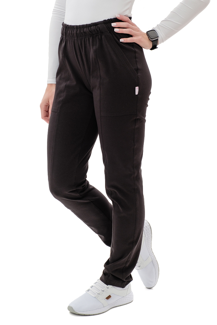 Zdravotnícke nohavice TINA Úplet Čierna