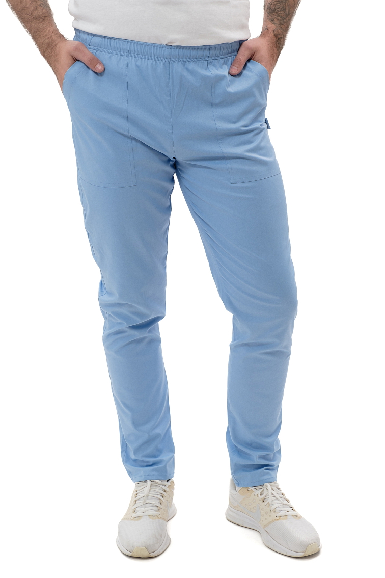 Zdravotnícke nohavice GEJZA SATTÉ Slim Bledomodrá