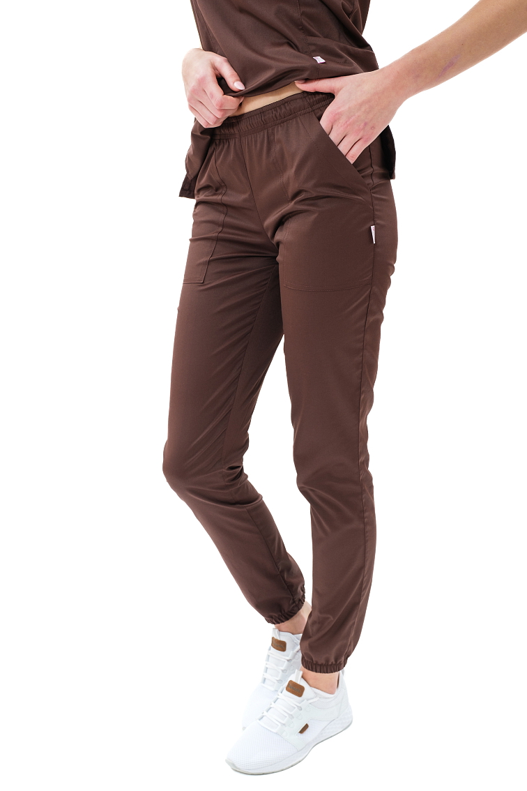 Zdravotnícke nohavice ZARA SATTÉ Čokoláda