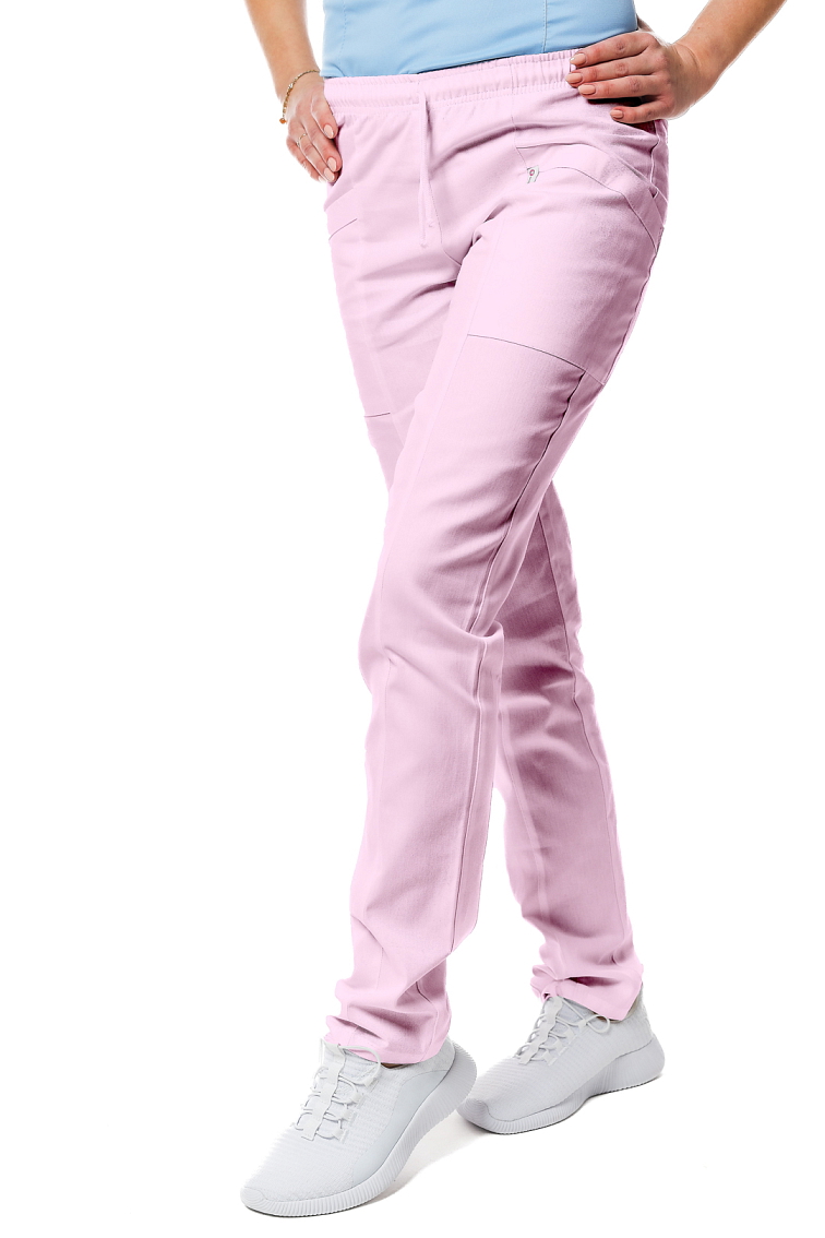 Zdravotnícke nohavice SISI SATTÉ Slim Ružová