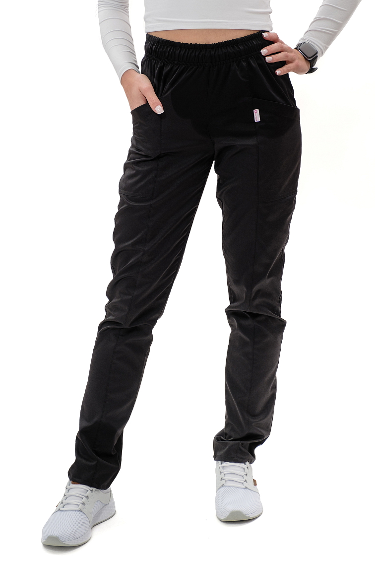 Zdravotnícke nohavice SISI SATTÉ Slim Čierna