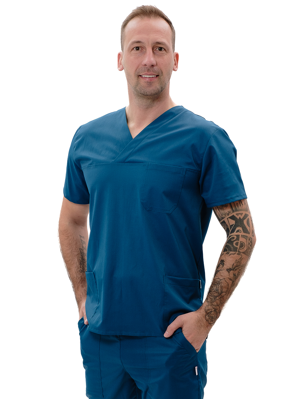 Zdravotnícka košeľa DRAHOŠ Petrol