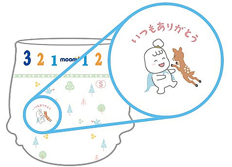 Detské plienky Moony Air Fit