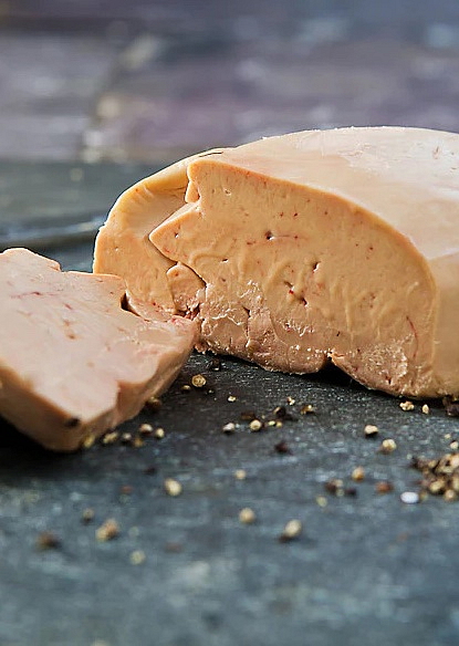Kachní foie gras s kapkou koňaku