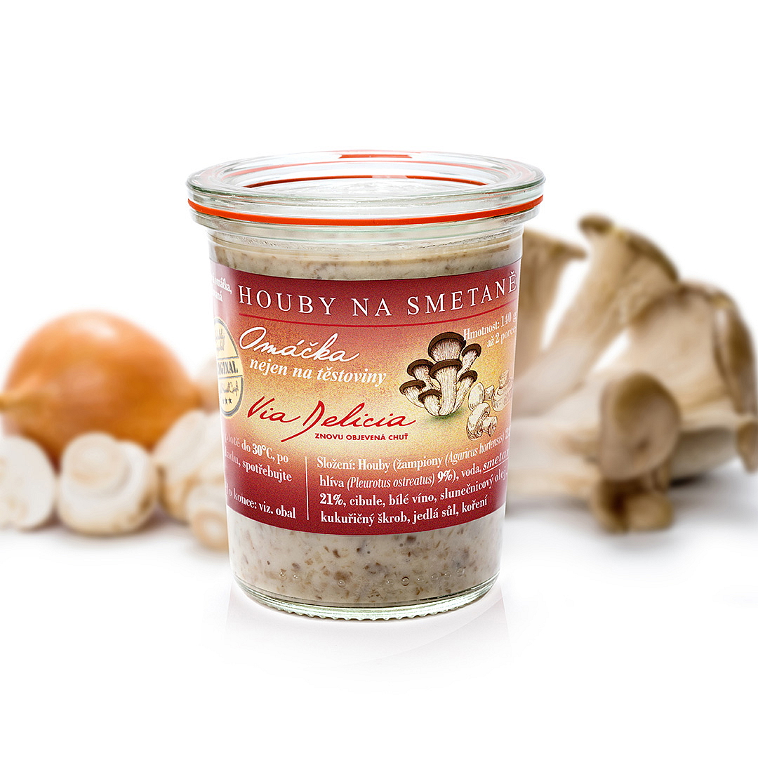 Houby na smetaně