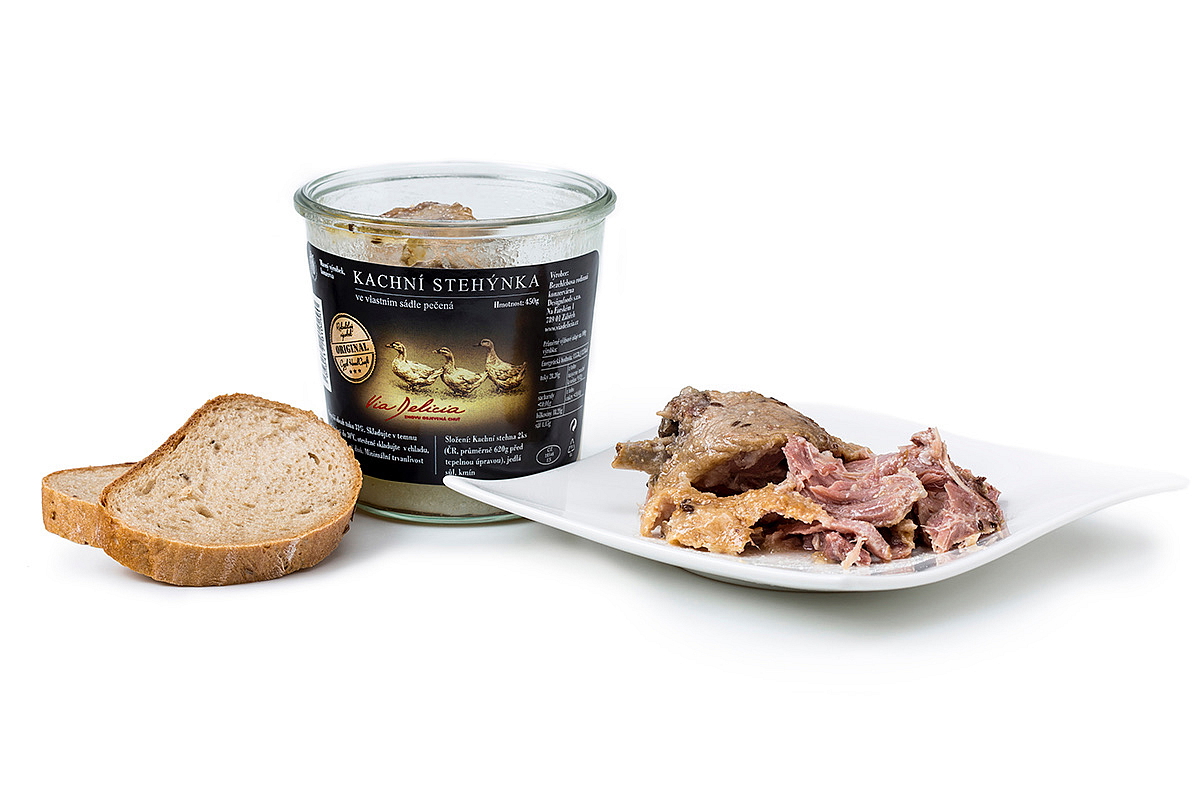 Kachní stehýnka ve vlastním sádle pečená