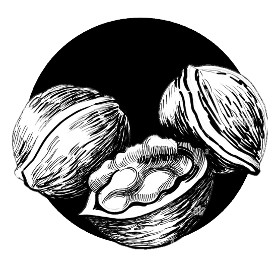 Černé ořechy ve vanilkovém sirupu