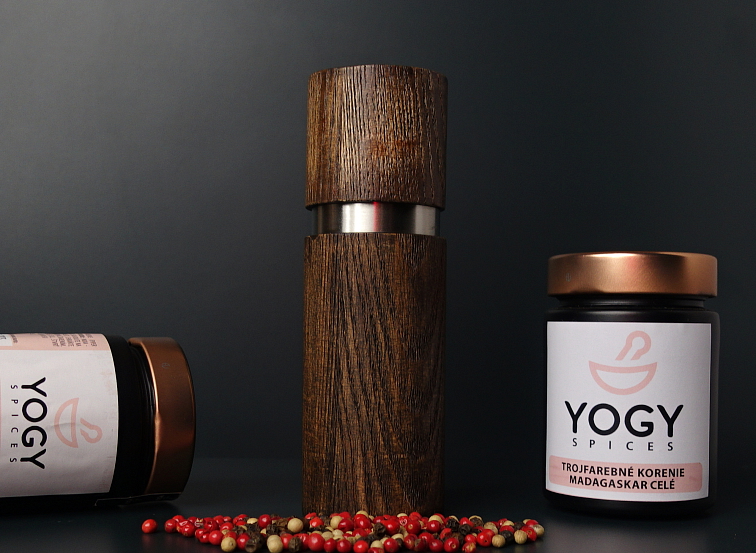 Mlynček na korenie Antique tmavý masív