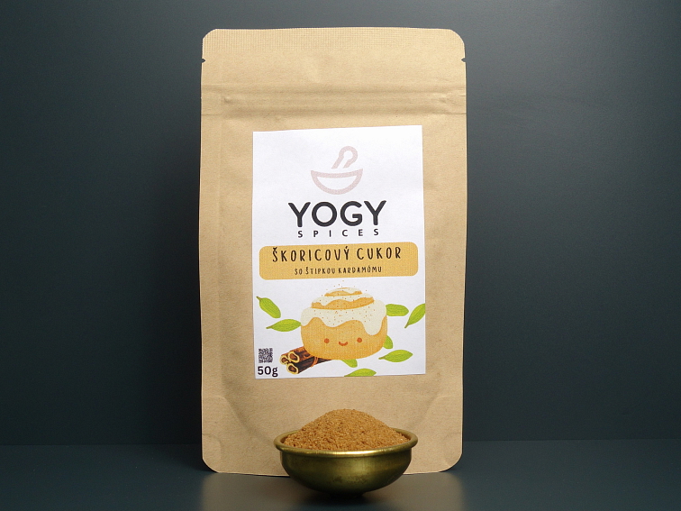 Škoricový cukor so zeleným kardamómom
