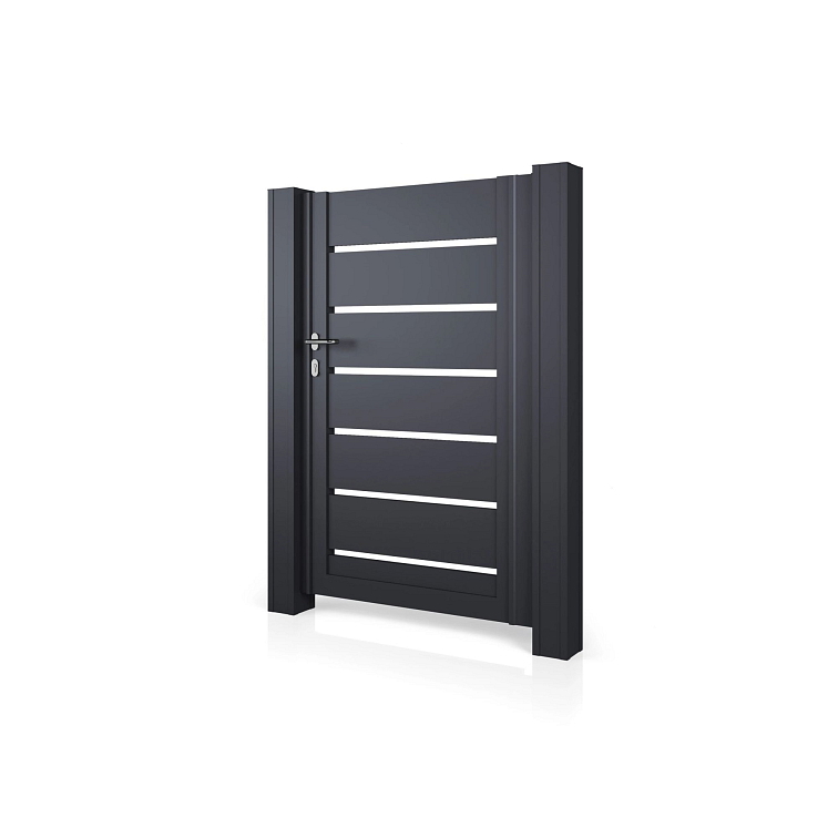 Hliníková vchodová branka HN 01 v antracitové barvě RAL 7016