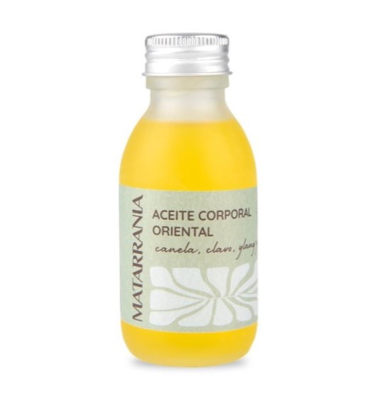 <img src="URL_OBRÁZKU" alt="Matarrania hydratační tělový olej – skořice, hřebíček a ylang‑ylang, 100 % BIO, 100 ml">