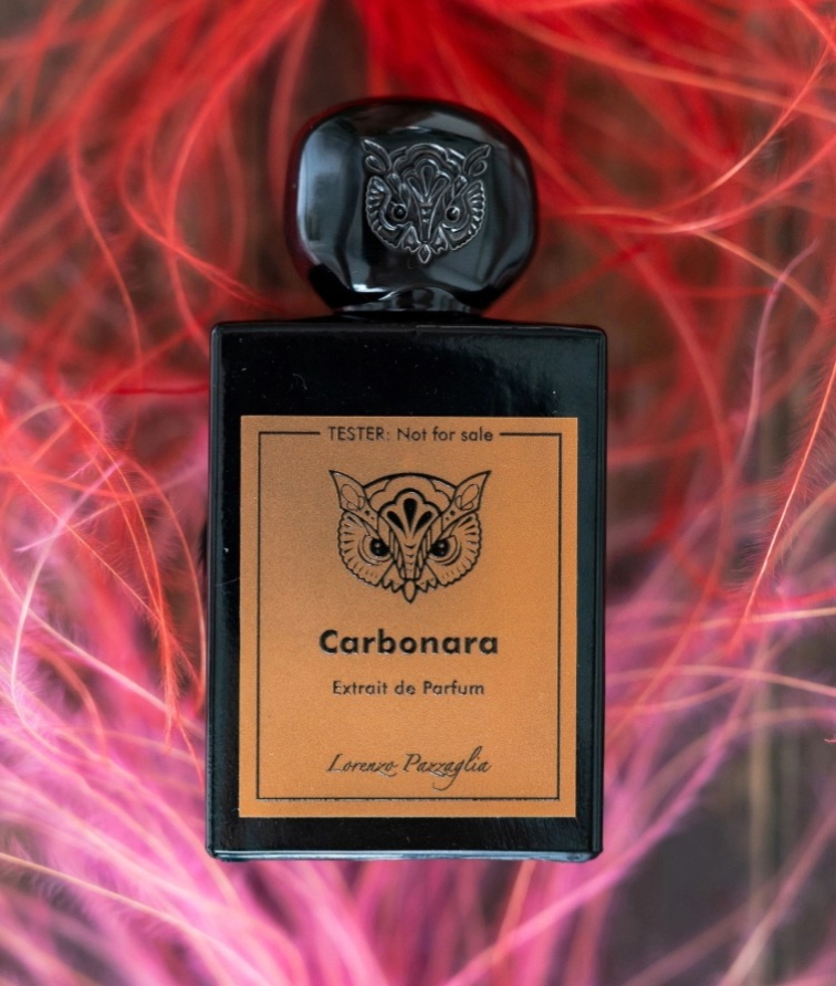 <img src="..." alt="Lorenzo Pazzaglia Carbonara – unisex niche parfém s kořením a oudem 50 ml">