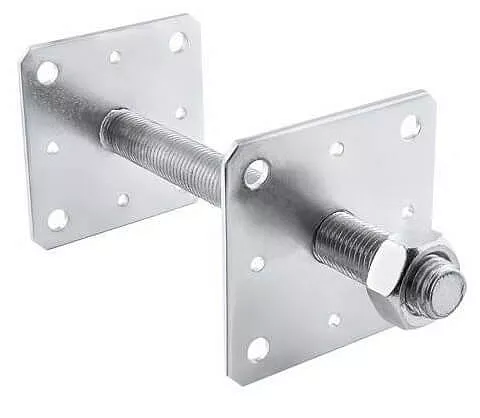 110x110x250x4,0mm - 1ks - Kotevní patka/noha pilíře - nastavitelná s volnou deskou