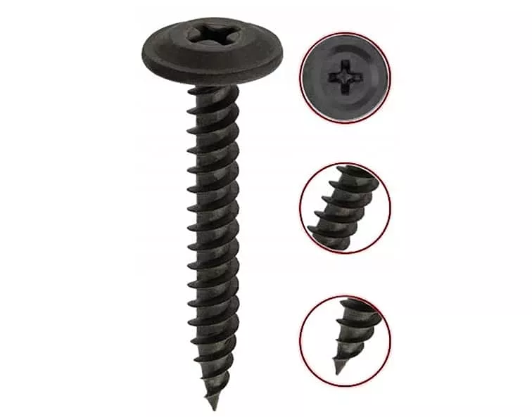 PH 4,2x25mm - 500 ks - Samovrtné šrouby fosfátované s plochou hlavou - do kovu, WPF