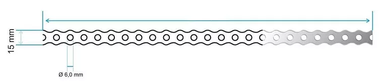15x0,8mm - 10m - Montážní pás