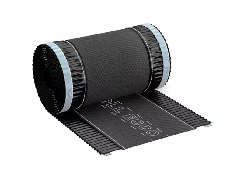 24cm x 5m - Hliníkový hřebenový pás - Černá RAL 9005 - ROLL ECCO