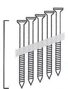 3,1x90mm D34 KMR - 3000 ks - Kroucené hřebíky do hřebíkovačky