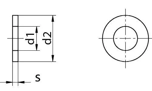 20mm (30ks) ZN DIN 440 - Podložky Veľkoplošné