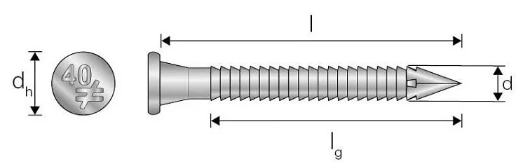 4x50mm - pozinkované 250 ks - Klince pre tesárske spojovacie prvky