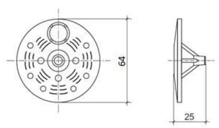Přítlačný izolační talířek 60mm - 100 ks - pro polystyren a minerální vlnu
