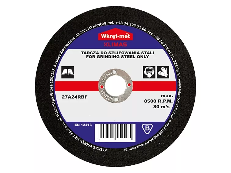 115x6,8mm - 1ks - Brusný kotouč Korundový na ocel