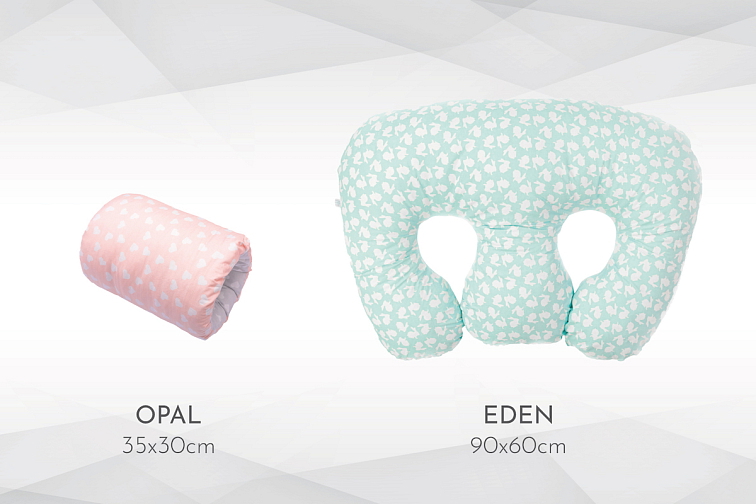 OPAL kojicí polštář cestovní BUNNY SILVER-ROSE