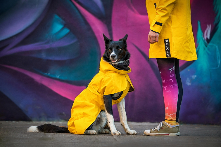 PAIKKA Reflexní pláštěnka YELLOW