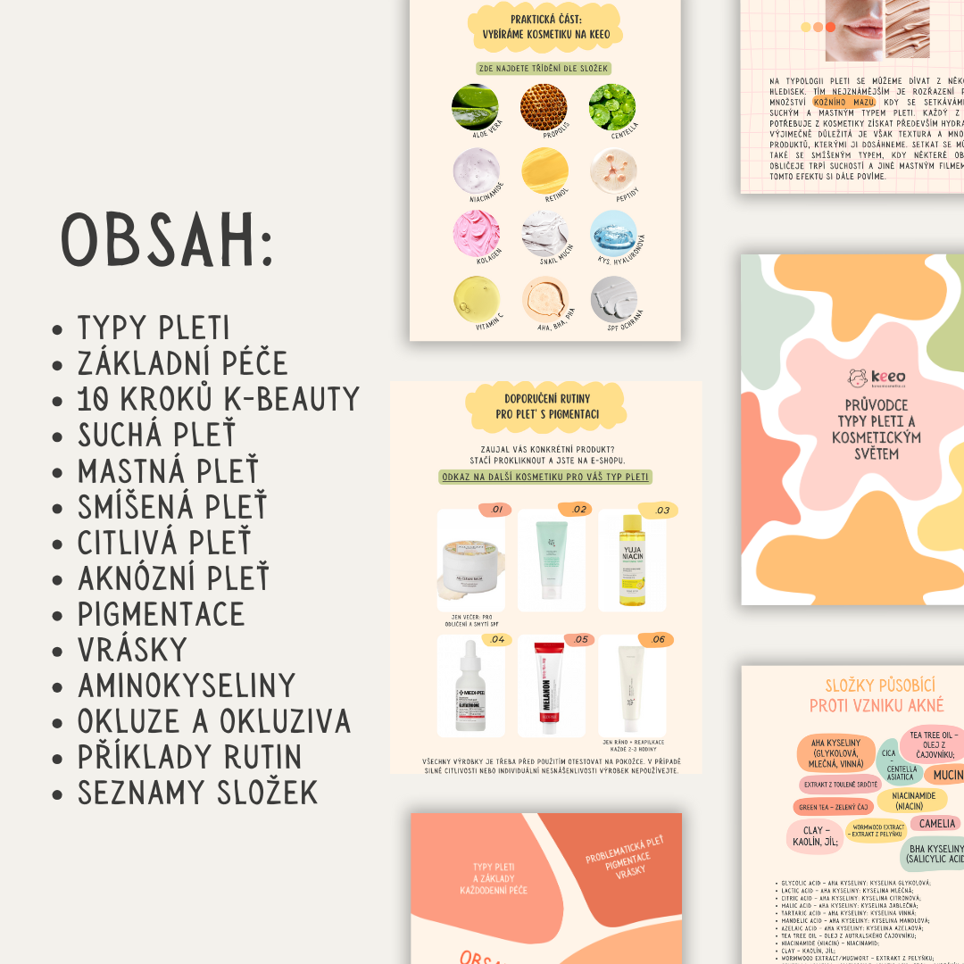 Keeo e-book: Chytrý průvodce typy pleti a kosmetickým světem