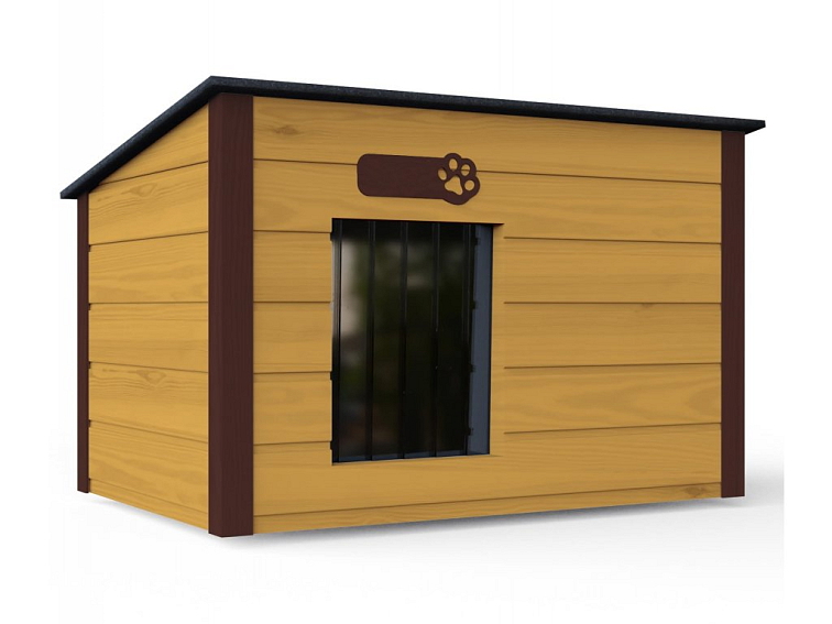 Dizajnová drevená búda pre psíka DIXI