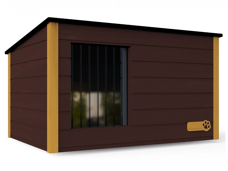 Zateplená drevená búda pre psíka SCOTT