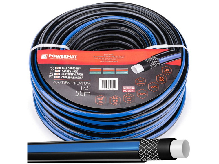 Záhradná hadica 1/2″ 50m 4-vrstvová GARDEN PREMIUM/ PM1156