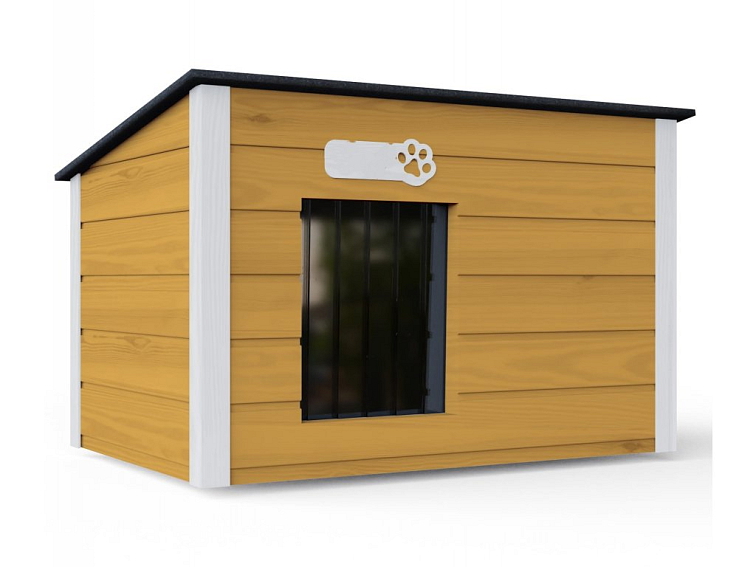 Dizajnová drevená búda pre psíka KELLY