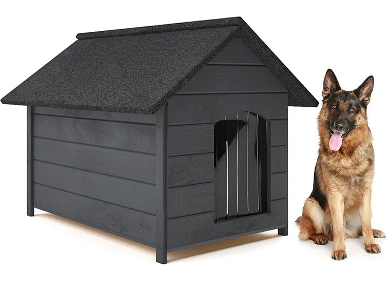 Zateplená drevená búda pre psíka BRUNO