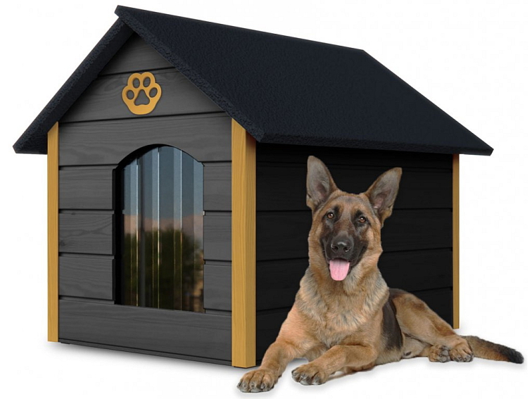 Klasická drevená búda pre psíka BEKY