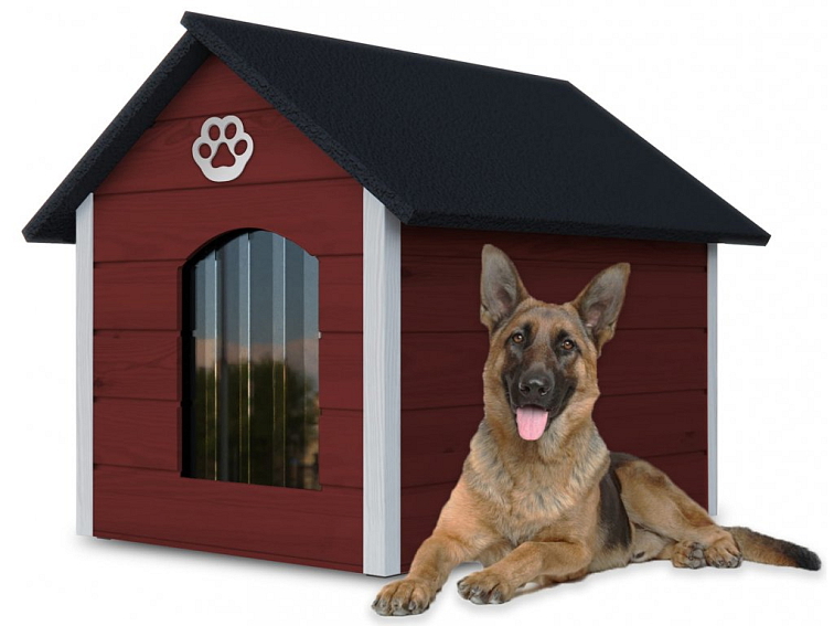 Klasická drevená búda pre psíka POLLY