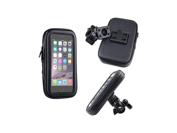 Vodotesný držiak pre mobil na bicykel/motocykel