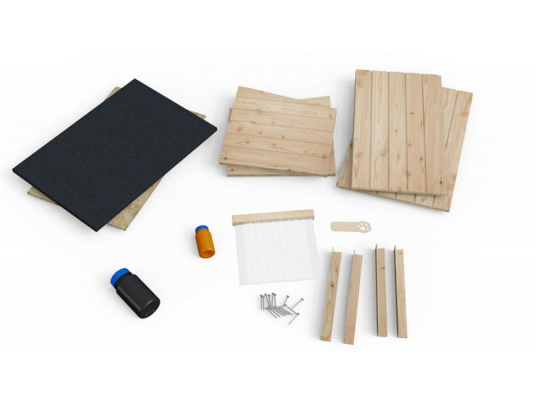 Dizajnová drevená búda pre psíka STIKS