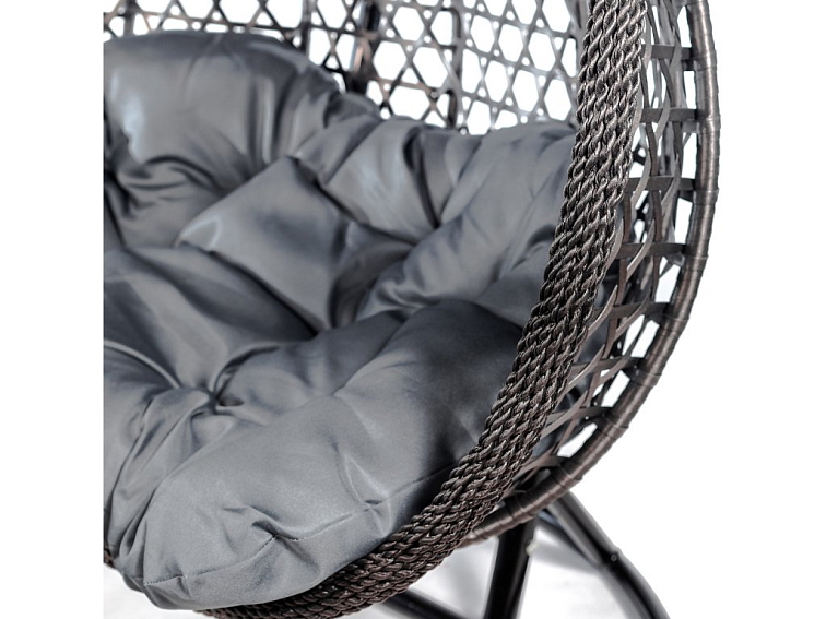 Závesné hojdacie dvojkreslo VIRGINIA - Sivé