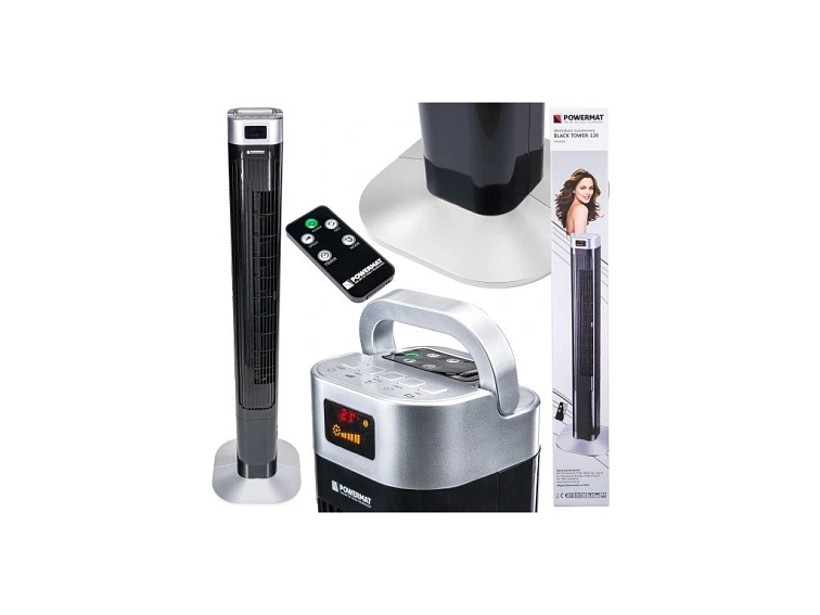 Stĺpcový ventilátor Black Tower-120