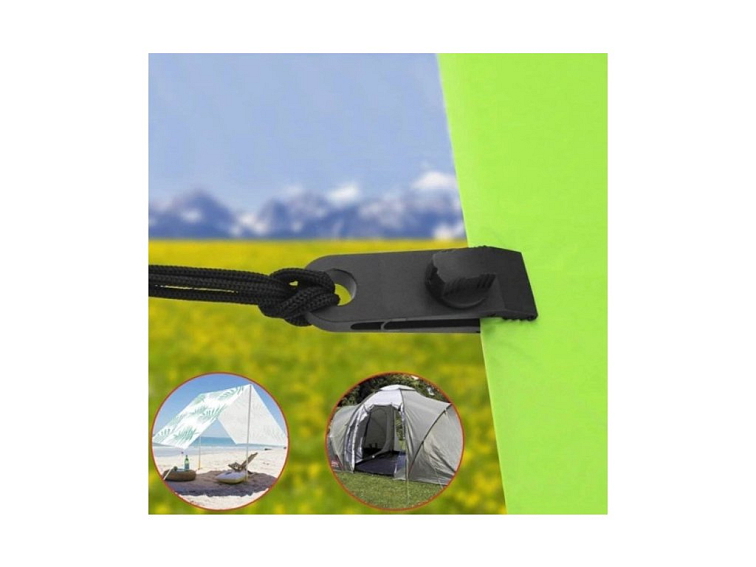 Šedé klipy na tieniacu sieť 8ks/bal