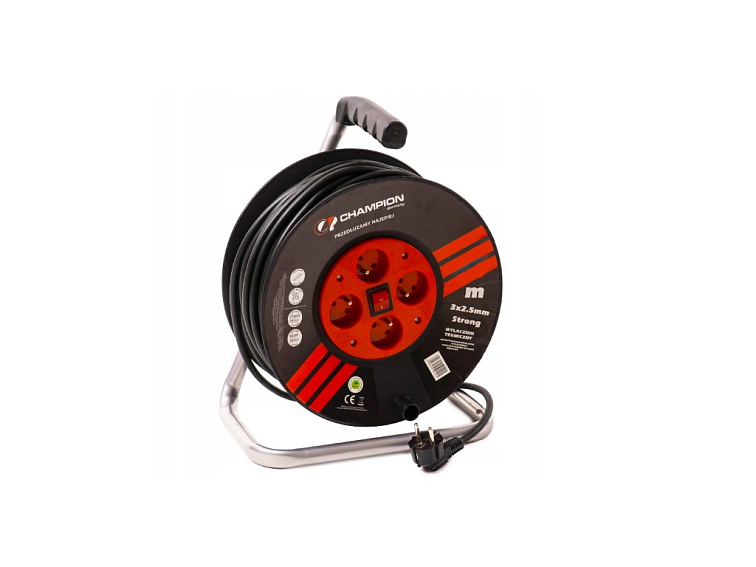 Predlžovací navijak 25m 4x230V s vypínačom