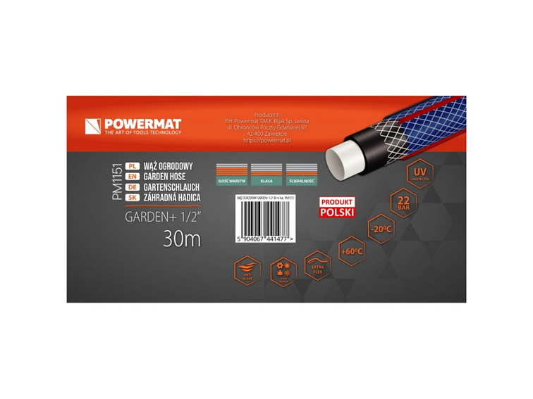 Záhradná hadica 1/2″ 30m 4 vrstvy GARDEN+/ PM1151