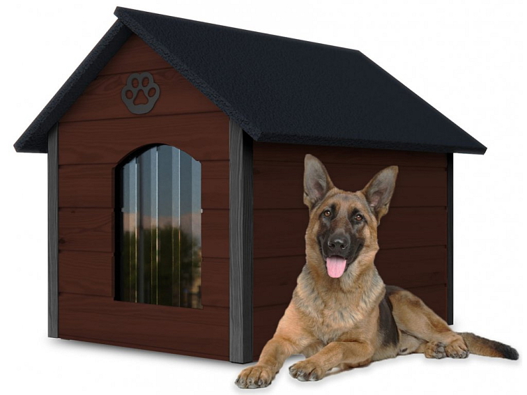 Klasická drevená búda pre psíka BONO