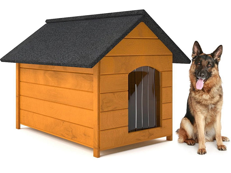 Zateplená drevená búda pre psíka BOND