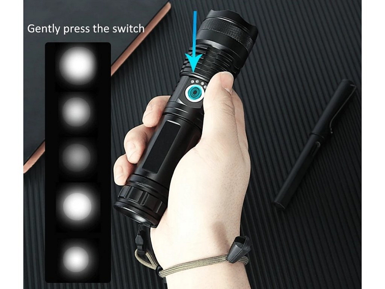 Taktické svietidlo LED ZOOM - P50