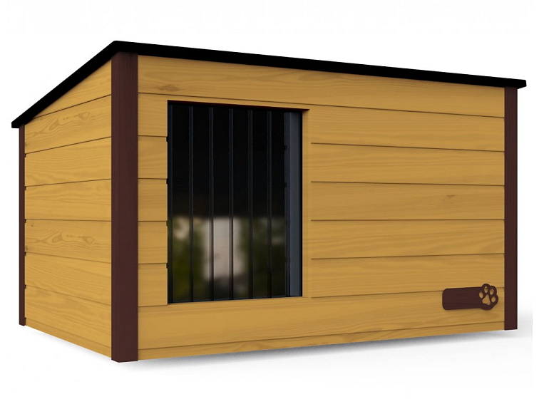 Zateplená drevená búda pre psíka BOXY