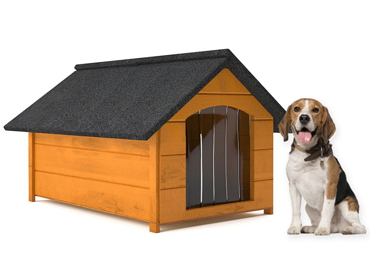 Moderná drevená búda pre psíka VIKY