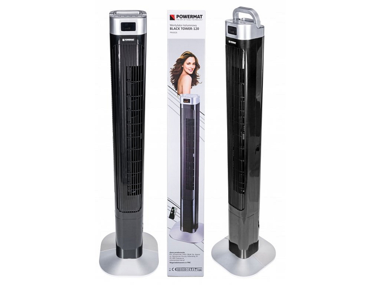 Stĺpcový ventilátor Black Tower-120