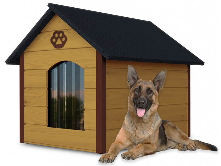Klasická drevená búda pre psíka YOKO