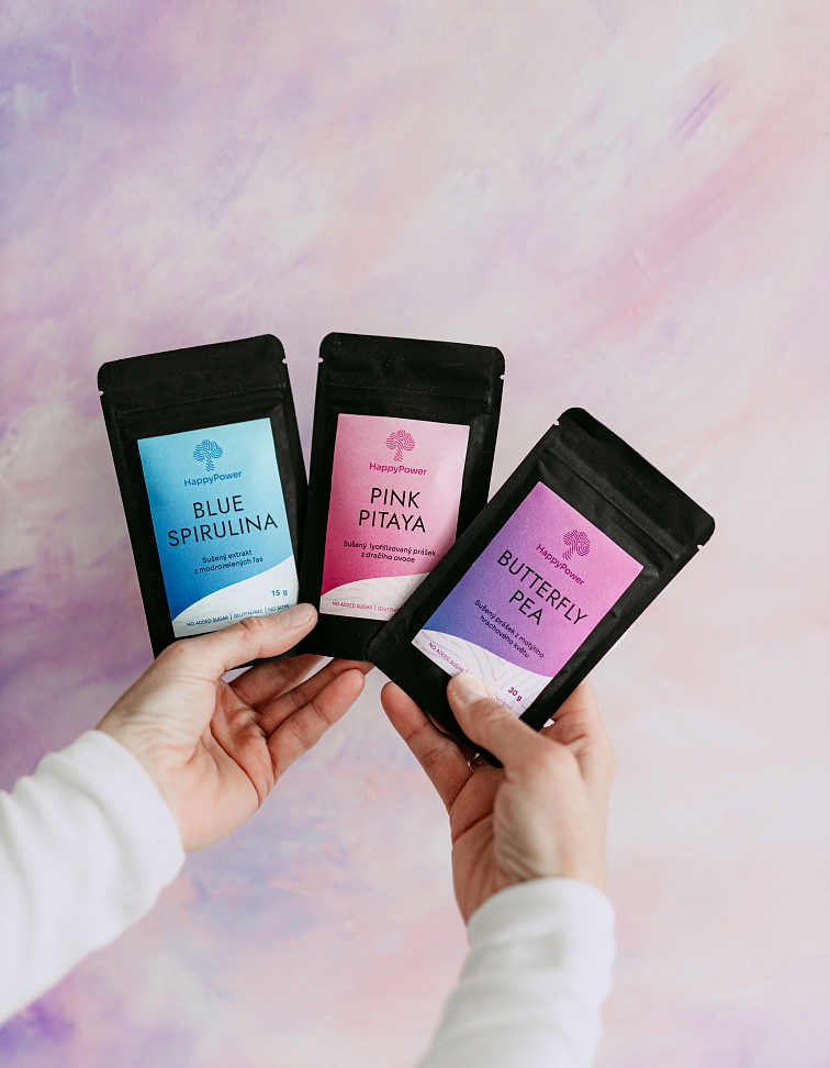 Kompletní sada barevných prášků 5 ks